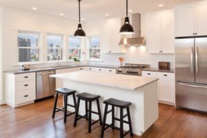 New kitchen in modern luxury home